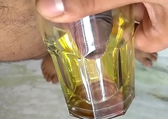Desi Transeual Peeing in Glass Indian Shelady