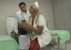 Shemale nurse hot making out and sucking on every side guy