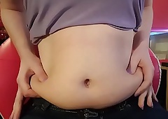 Fatgirlshome com - hd chunky girl belly play